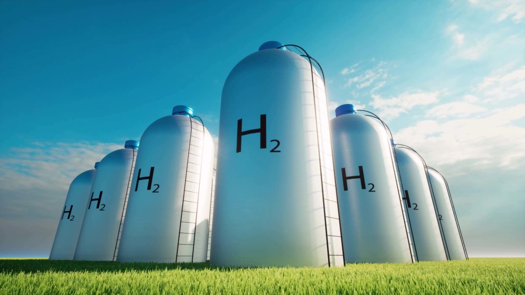 Hydrogen production plant tanks